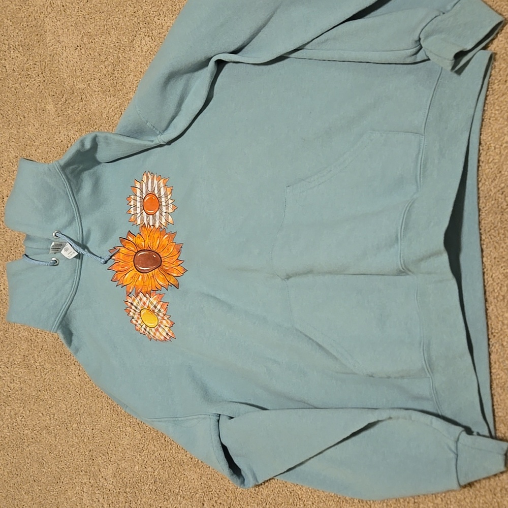 Floral Embroidered Hoodie